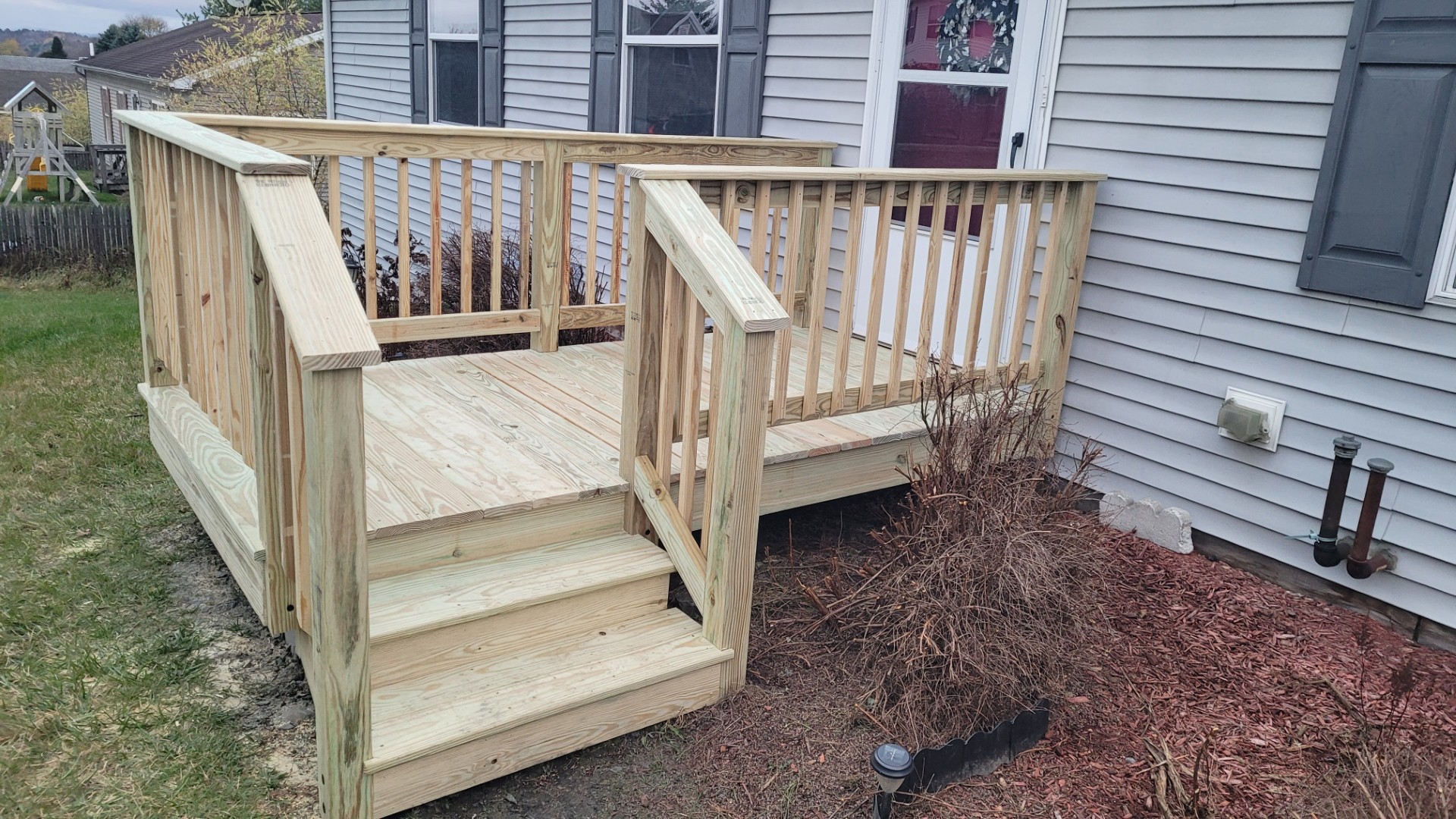 Image of a new porch on a Vermont home